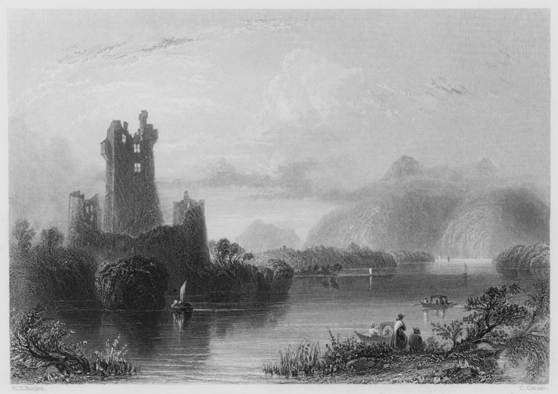 Château de Ross, Killarney (gravure) - William Henry (after) Bartlett