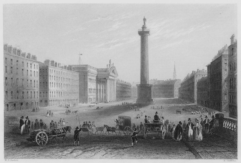 Rue Sackville, Dublin (gravure) - William Henry (after) Bartlett