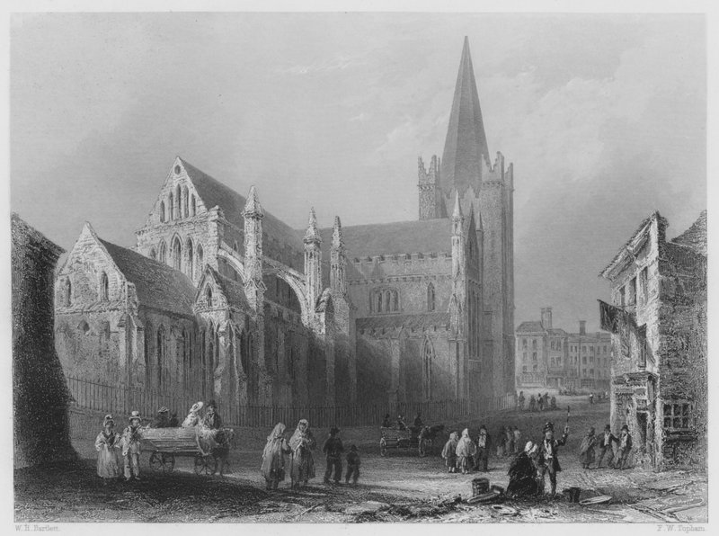 Saint-Patrick, Dublin (gravure) - William Henry (after) Bartlett
