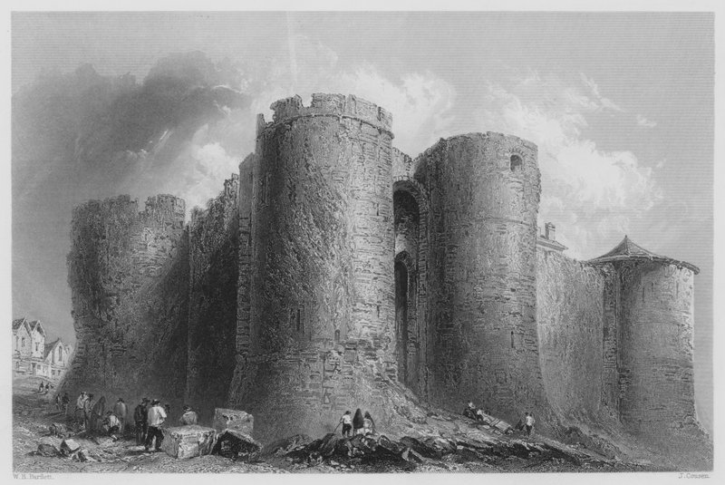 Le château de Limerick (gravure) - William Henry (after) Bartlett