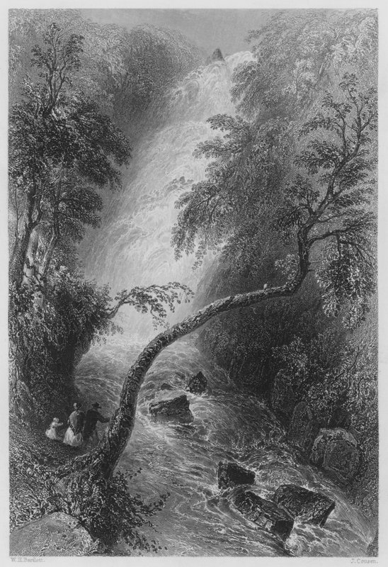 Cascade de Torc (gravure) - William Henry (after) Bartlett