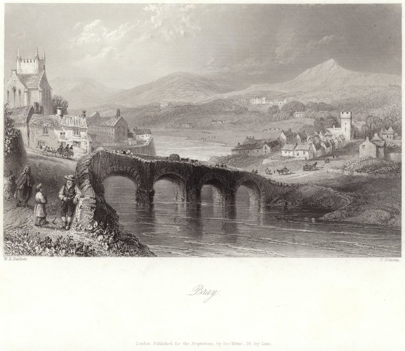 Bray dans le comté de Wicklow - William Henry Bartlett