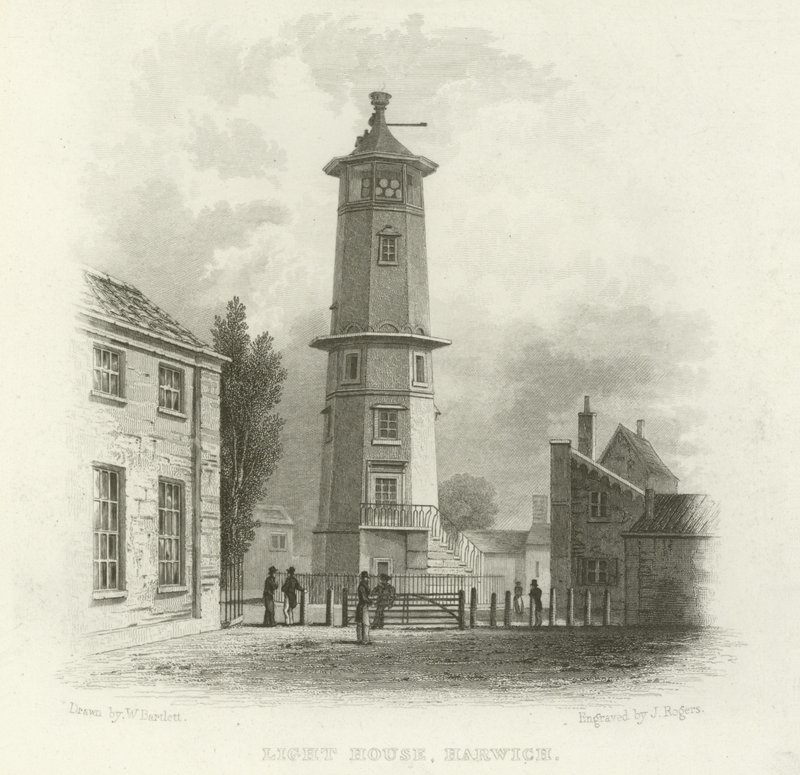 Phare, Harwich - William Henry Bartlett