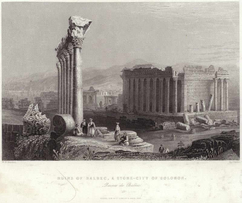 Ruines de Balbec - William Henry Bartlett
