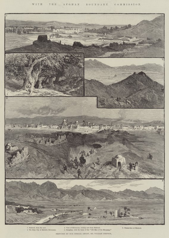 Avec la Commission des frontières afghanes - William Henry James Boot