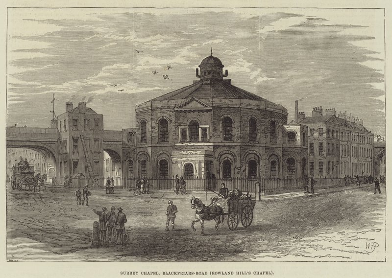 Chapelle de Surrey, Blackfriars-Road, Chapelle de Rowland Hill - William Henry Pike