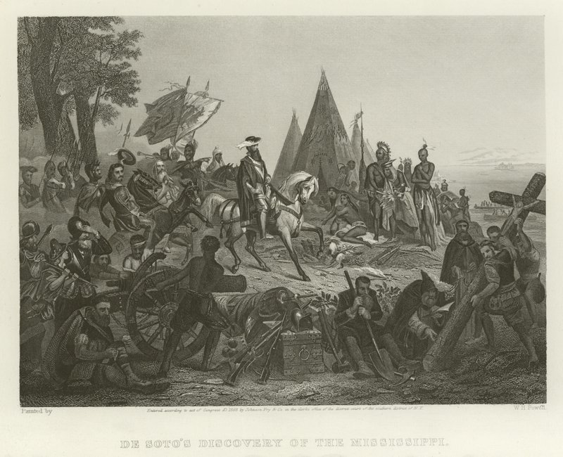 La découverte du Mississippi par De Soto - William Henry Powell