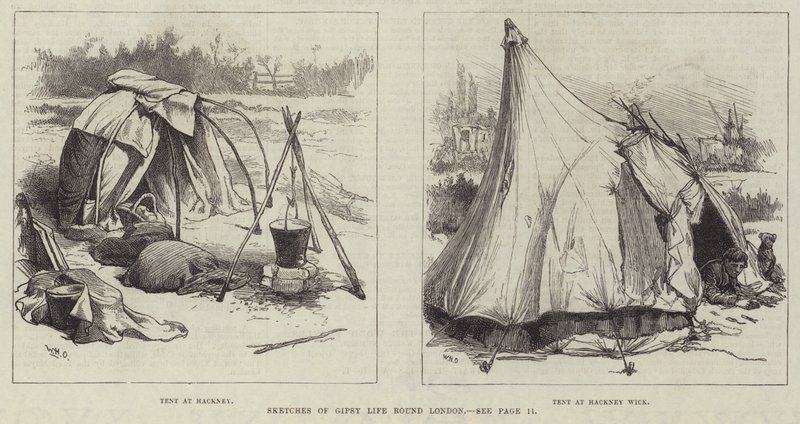 Esquisses de la vie des gitans autour de Londres - William Heysham Overend