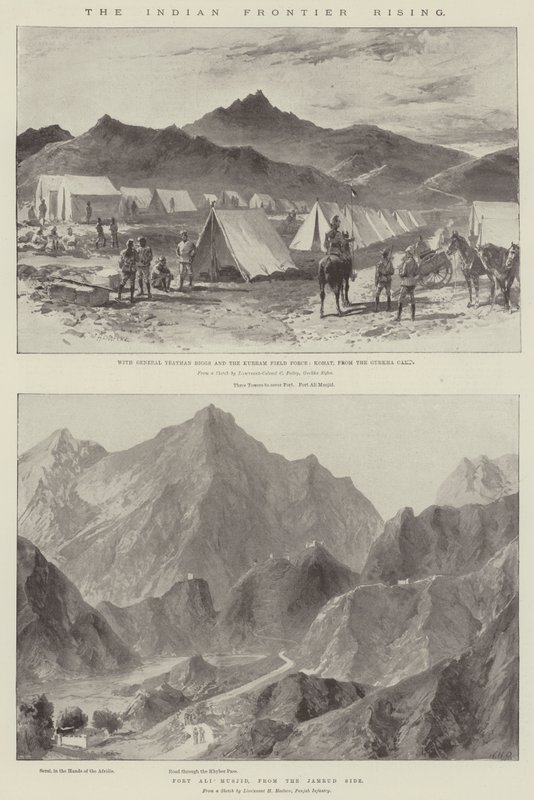 Le soulèvement de la frontière indienne - William Heysham Overend