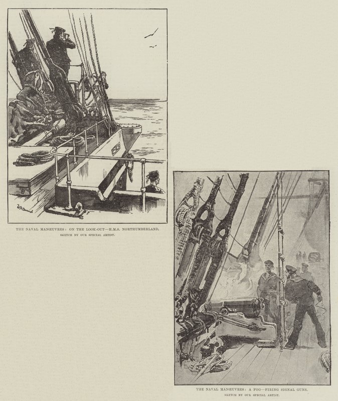 Les manœuvres navales - William Heysham Overend