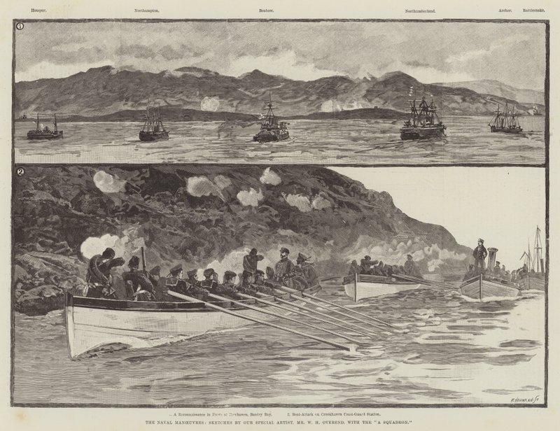 Les manœuvres navales - William Heysham Overend