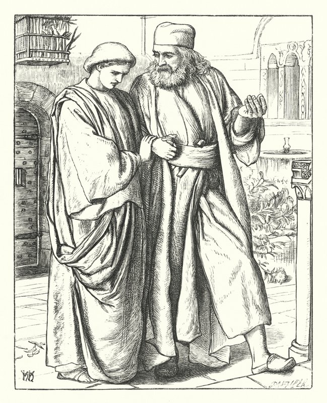 Les bijoux de Carême (gravure) - William Holman (after) Hunt