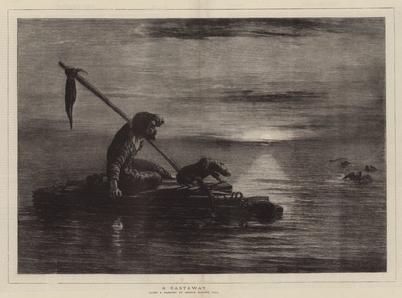 Un naufragé - William James Linton