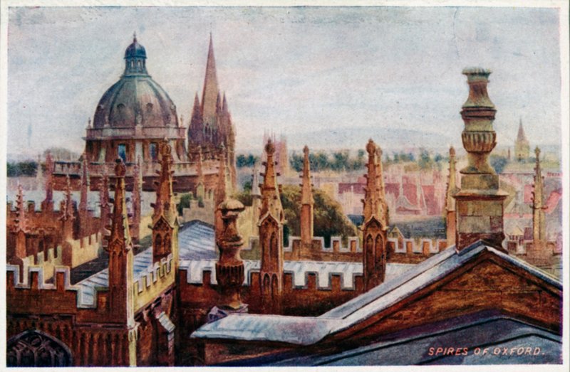 Oxford depuis une fenêtre supérieure - William Matthison