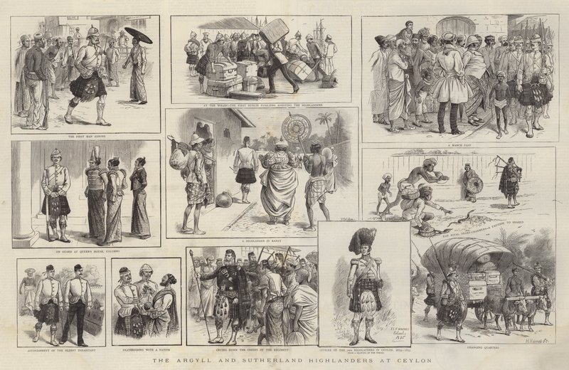 Les Argyll et Sutherland Highlanders à Ceylan - William Ralston