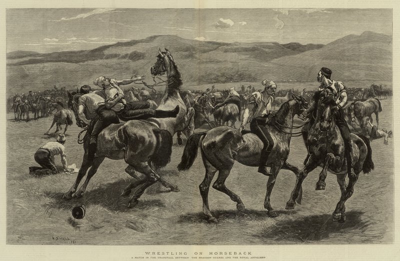 Lutte à cheval - William Small