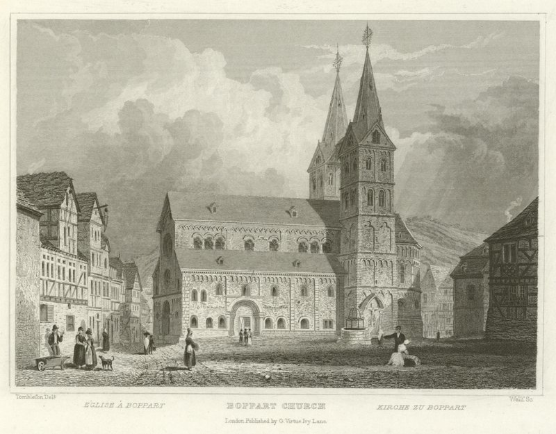 Église de Boppart - William Tombleson