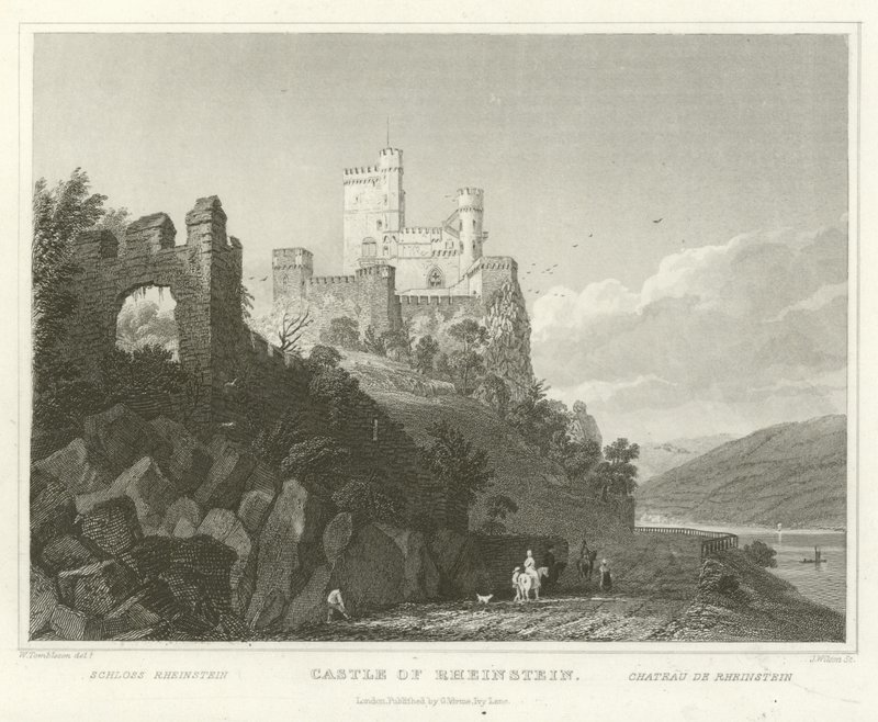 Château de Rheinstein - William Tombleson