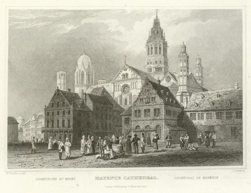 Cathédrale de Mayence - William Tombleson
