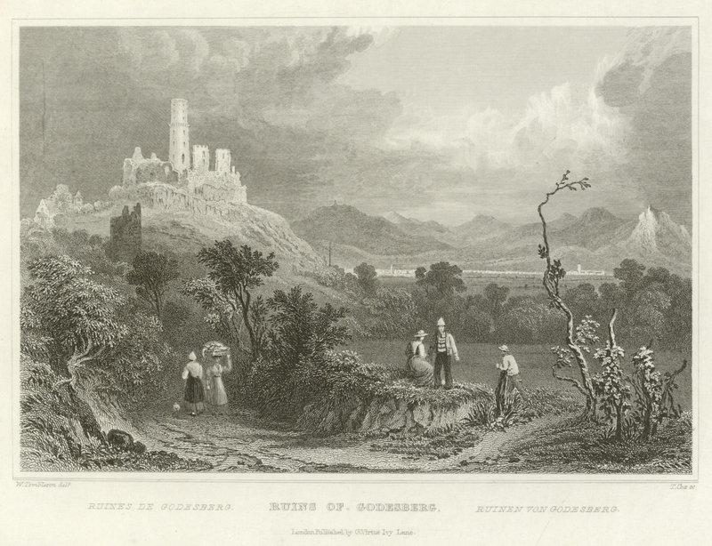 Ruines de Godesberg - William Tombleson