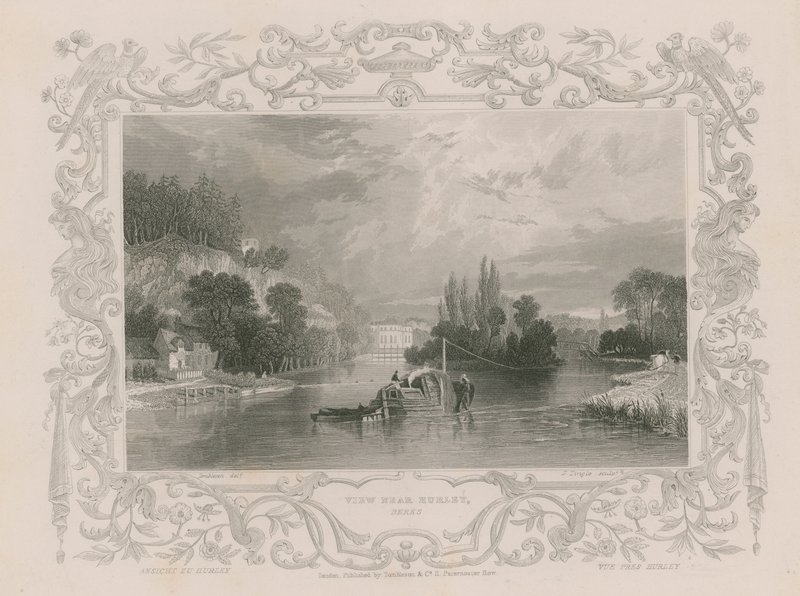 Vue près de Hurley - William Tombleson