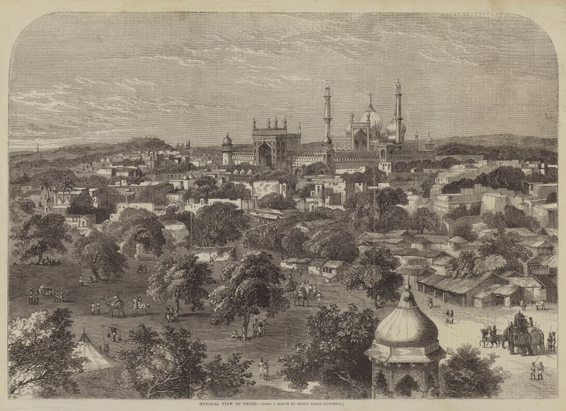 Vue générale de Delhi - after A. Soltykoff