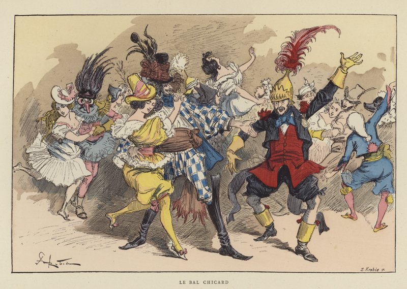 Le Bal Chicard - after Albert Robida
