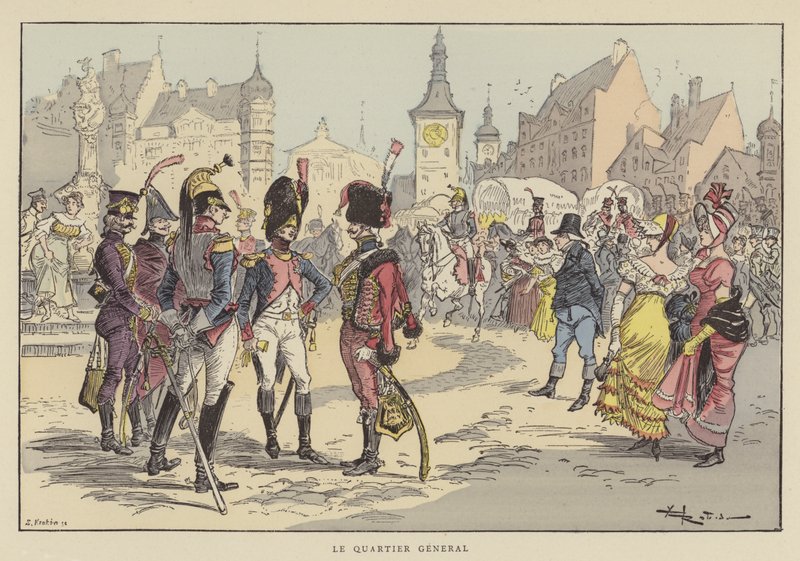 Le Quartier général - after Albert Robida