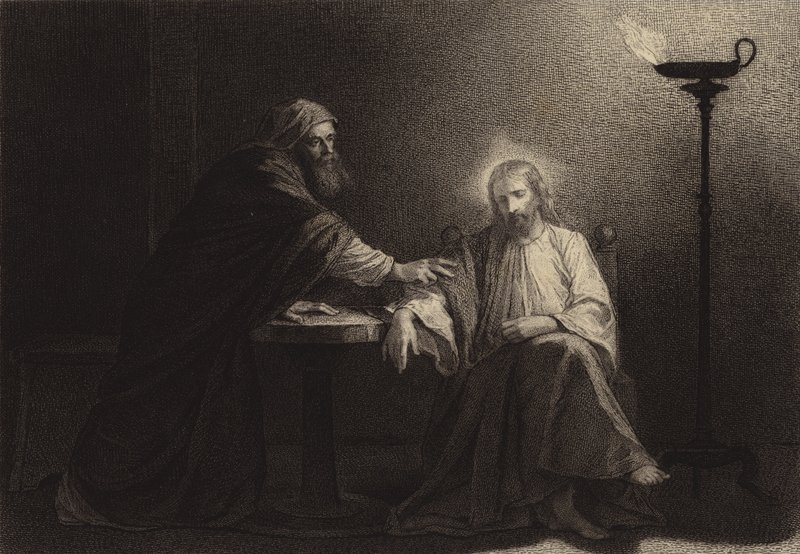 Nicodème venant à Jésus - after Albert Robida
