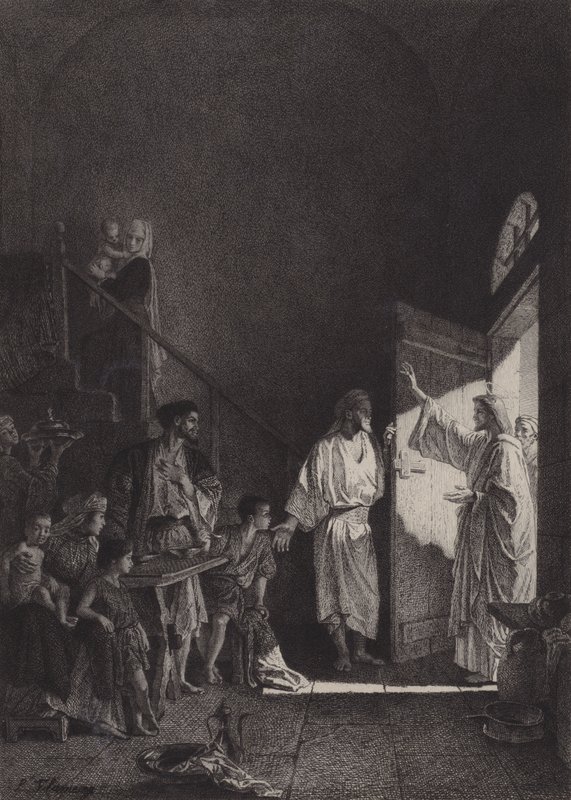 Paix à cette maison - after Albert Robida