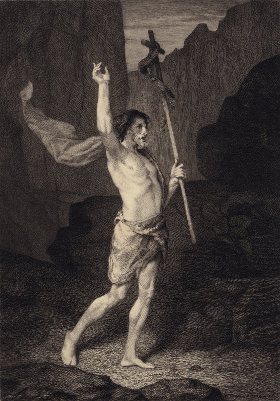 Saint Jean dans le désert - after Albert Robida