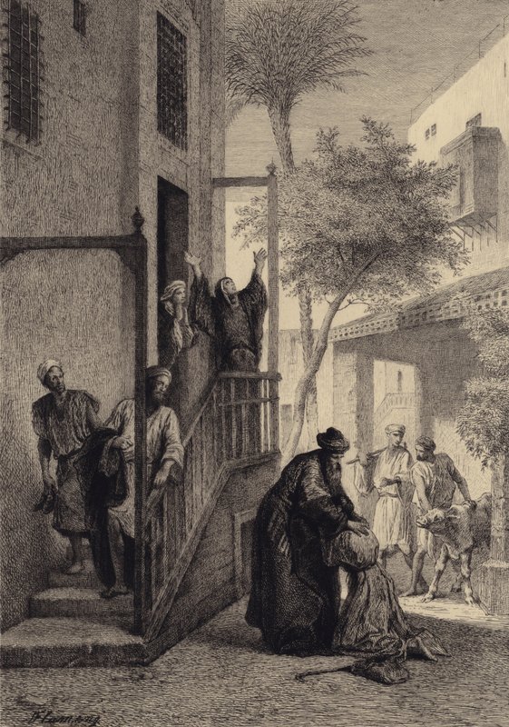 Le fils prodigue - after Albert Robida
