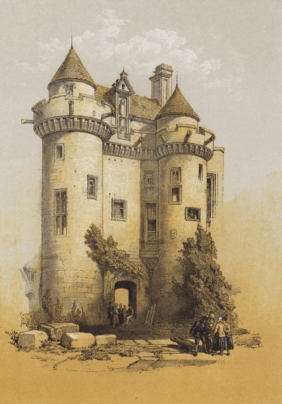 Grande entrée du Palais de Falkland - after David Roberts