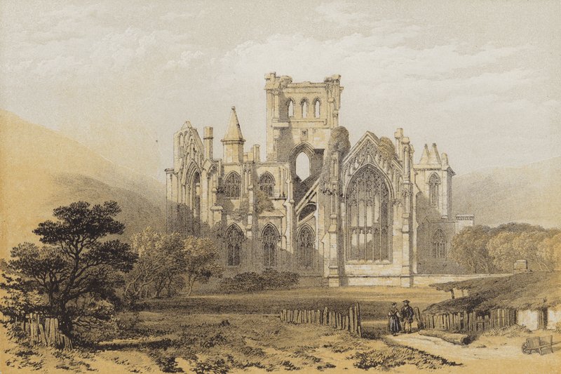 Abbaye de Melrose, vue de l