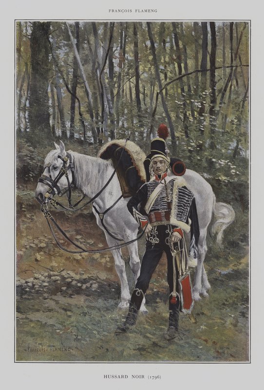 Hussard Noir (1796) - after Francois Flameng