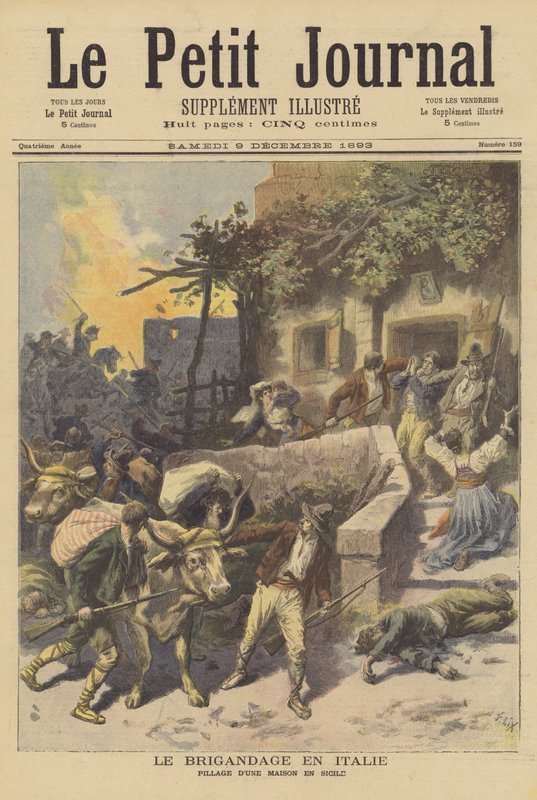 Banditisme en Italie - after Frederic Theodore Lix