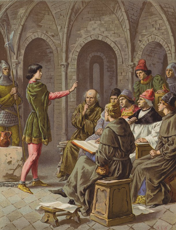 Le Procès (chromolitho) - after Frederic Theodore Lix