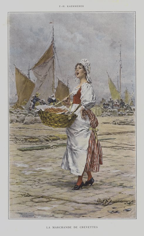 La Marchande de Crevettes - after Frederik Hendrik Kaemmerer