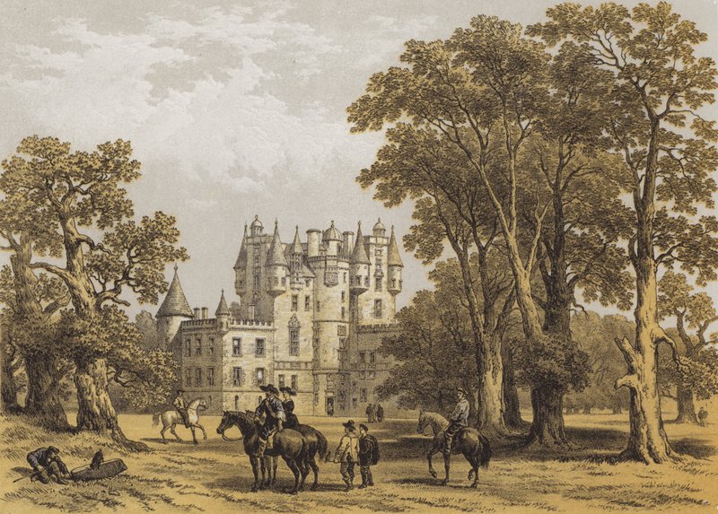 Château de Glamis, Forfarshire - after George Cattermole