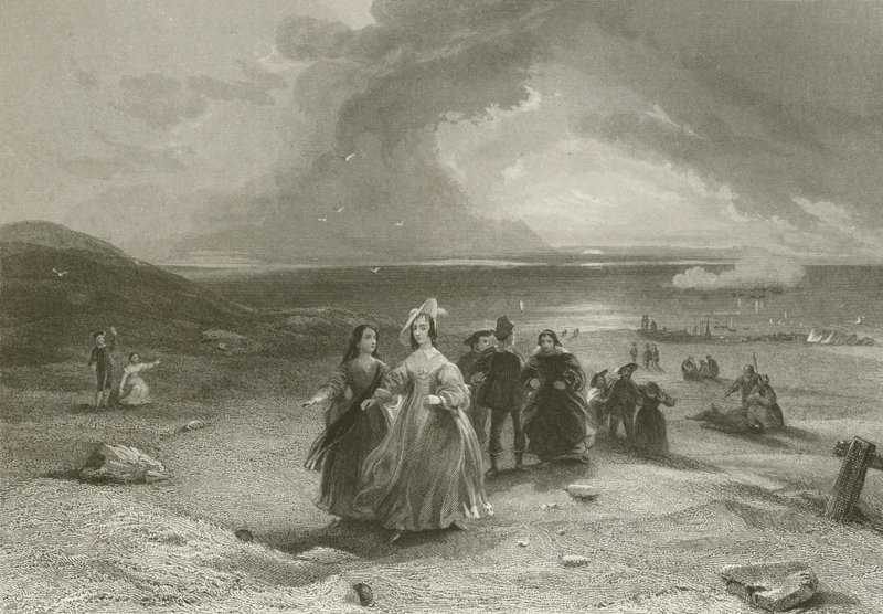 La Reine à Burlington - after George Cattermole