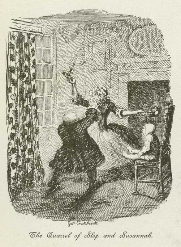 Illustration pour Tristram Shandy - after George Cruikshank