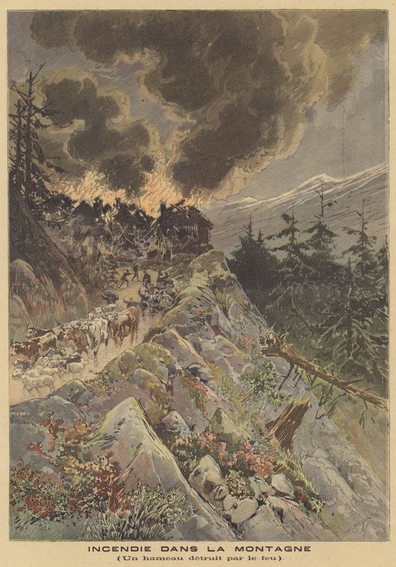 Feu dans les montagnes - after Henri Meyer
