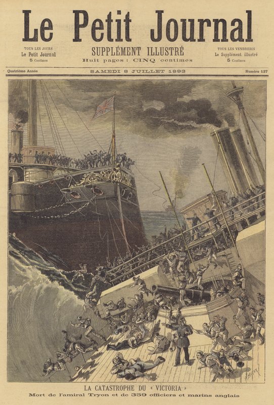 Le naufrage du HMS Victoria - after Henri Meyer