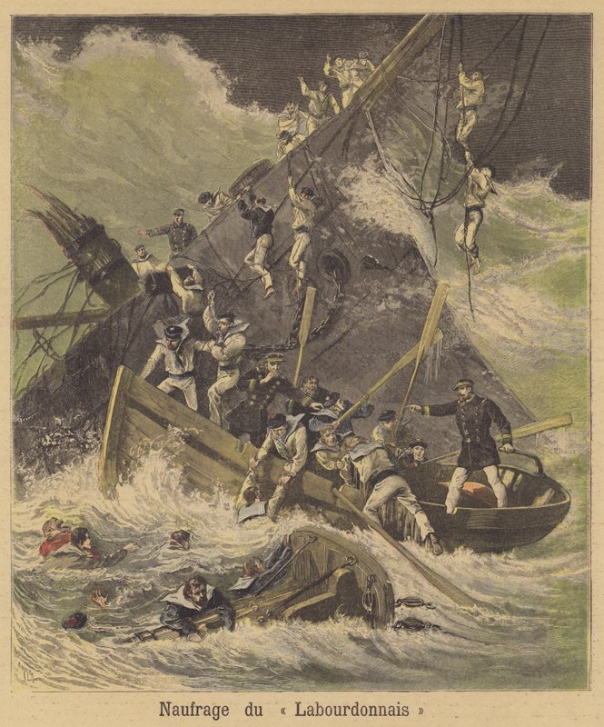 Le naufrage du Labourdonnais - after Henri Meyer