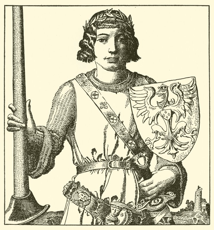 Sir Percival de Gales - after Howard Pyle