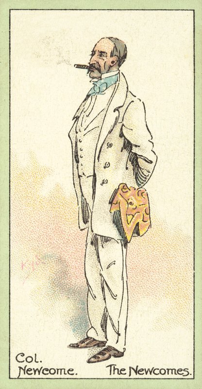 Colonel Newcome, The Newcomes (chromolitho) - after Joseph Clayton Clarke