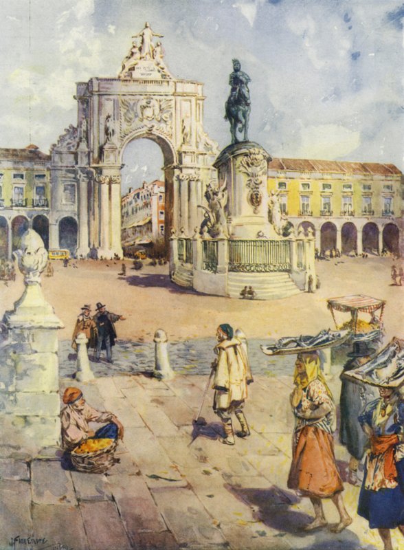 La Praça do Comércio, Lisbonne - Joseph (after) Finnemore