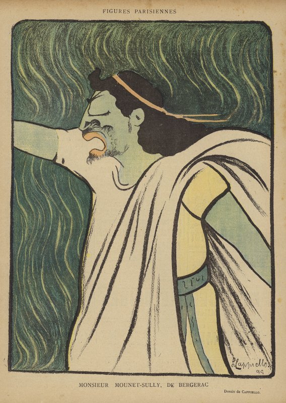 Mounet-Sully, Illustration pour Le Rire - after Leonetto Cappiello