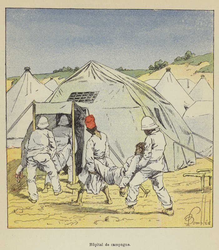 Hôpital de campagne - after Louis Charles Bombled