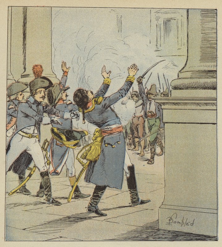 Mort de Duphot - after Louis Charles Bombled
